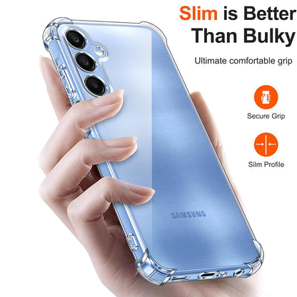 Kuori Samsung Galaxy A25 A256:lle, Techsuit, Iskunkestävä Kirkas, Läpinäkyvä