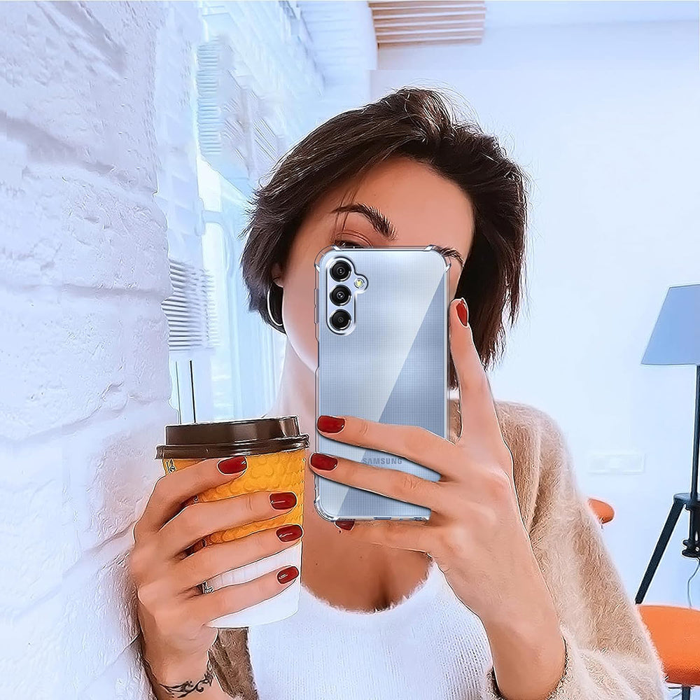 Kuori Samsung Galaxy A25 A256:lle, Techsuit, Iskunkestävä Kirkas, Läpinäkyvä