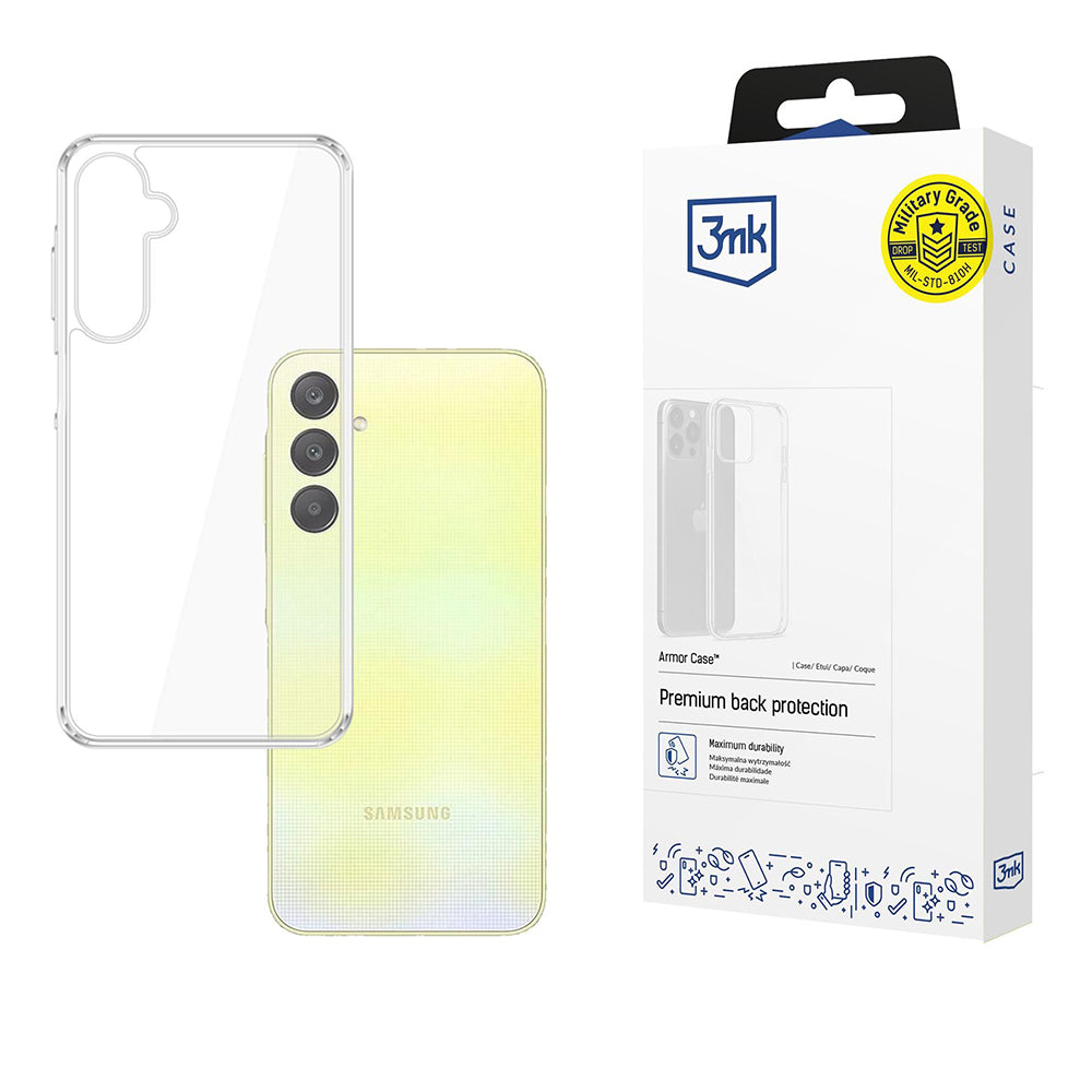 Kuori Samsung Galaxy A26 A266:lle, 3MK, Armor, Läpinäkyvä