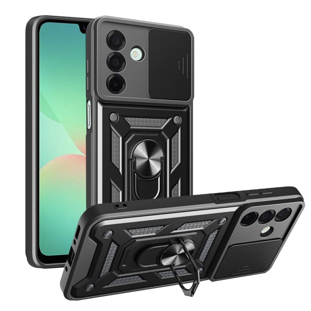 Kuori Samsung Galaxy A26 A266:lle, Techsuit, CamShield, Musta