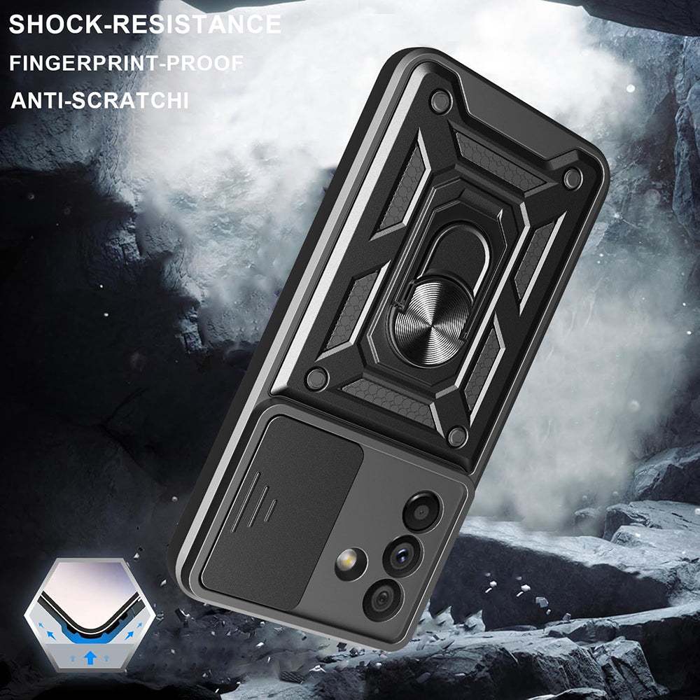 Kuori Samsung Galaxy A26 A266:lle, Techsuit, CamShield, Musta