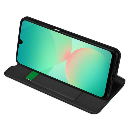 Kuori Samsung Galaxy A26 A266:lle, Techsuit, Magskin Book, Musta