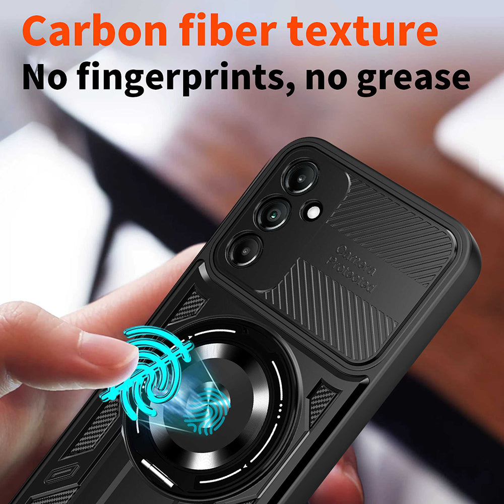 Kuori Samsung Galaxy A26 A266:lle, Techsuit, RuggedCam, Violetti