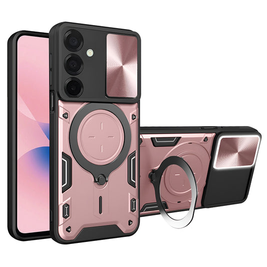 Kuori Samsung Galaxy A27 5G:lle, Techsuit, CamGuard Pro, vaaleanpunakultainen