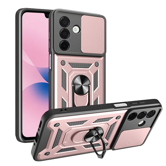 Kuori Samsung Galaxy A27 5G:lle, Techsuit, CamShield, Vaaleanpunakultainen