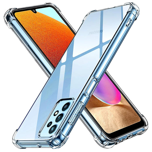 Kuori Samsung Galaxy A32 A325:lle, Techsuit, Iskunkestävä Kirkas, Läpinäkyvä
