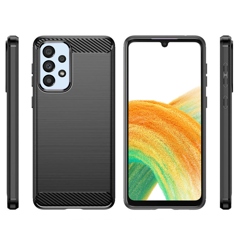 Kuori Samsung Galaxy A33 5G A336:lle, Techsuit, Hiili, Musta