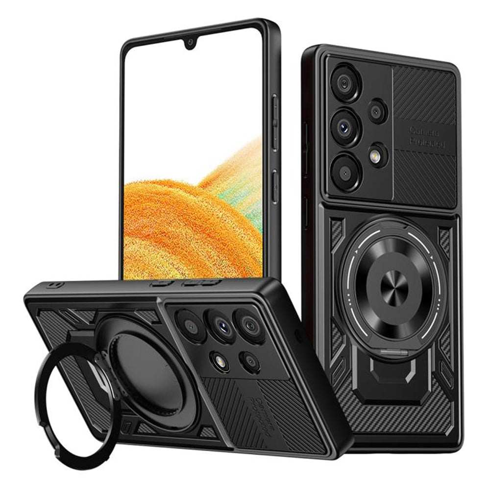 Kuori Samsung Galaxy A33 5G A336:lle, Techsuit, RuggedCam, Musta