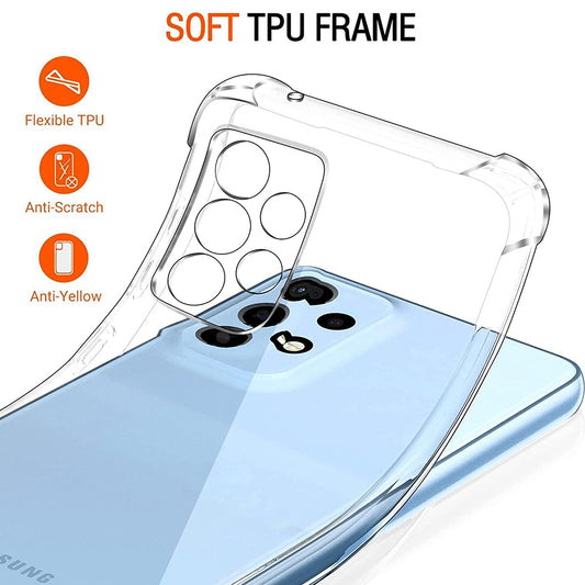 Kuori Samsung Galaxy A33 5G A336:lle, Techsuit, Iskunkestävä Kirkas, Läpinäkyvä