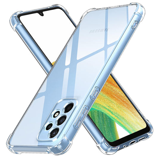 Kuori Samsung Galaxy A33 5G A336:lle, Techsuit, Iskunkestävä Kirkas, Läpinäkyvä