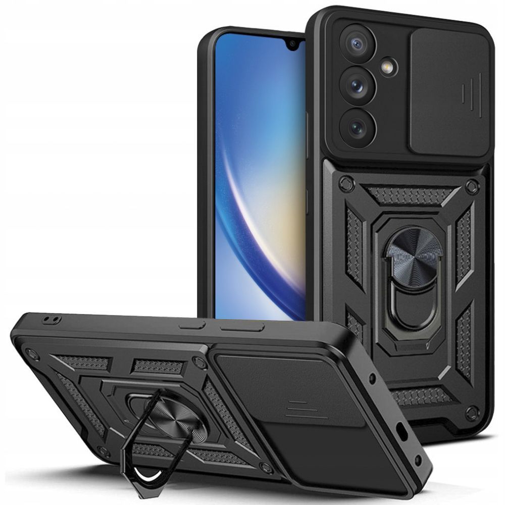 Case for Samsung Galaxy A34 A346, Techsuit, CamShield, Black