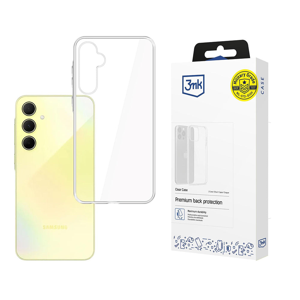 Case for Samsung Galaxy A35 5G A356, 3MK, Clear, Transparent