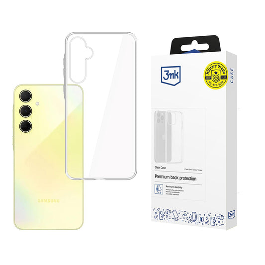 Kuori Samsung Galaxy A35 5G A356:lle, 3MK, Kirkas, Läpinäkyvä