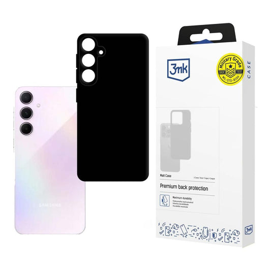 Kuori Samsung Galaxy A35 5G A356:lle, 3MK, Matta Musta
