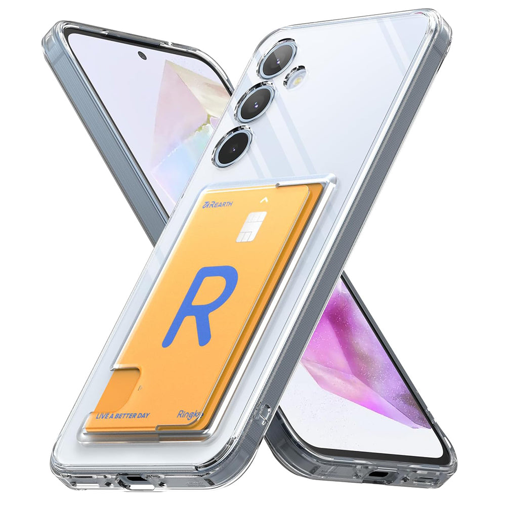 Kuori Samsung Galaxy A35 5G A356:lle, Ringke, Fusion Card, Läpinäkyvä