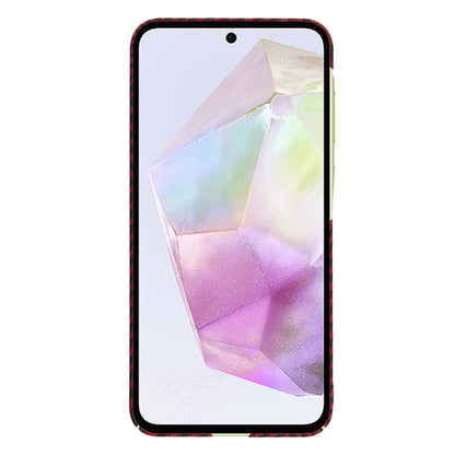 Kuori Samsung Galaxy A35 5G A356:lle, Techsuit, Carbonite FiberShell, Punainen