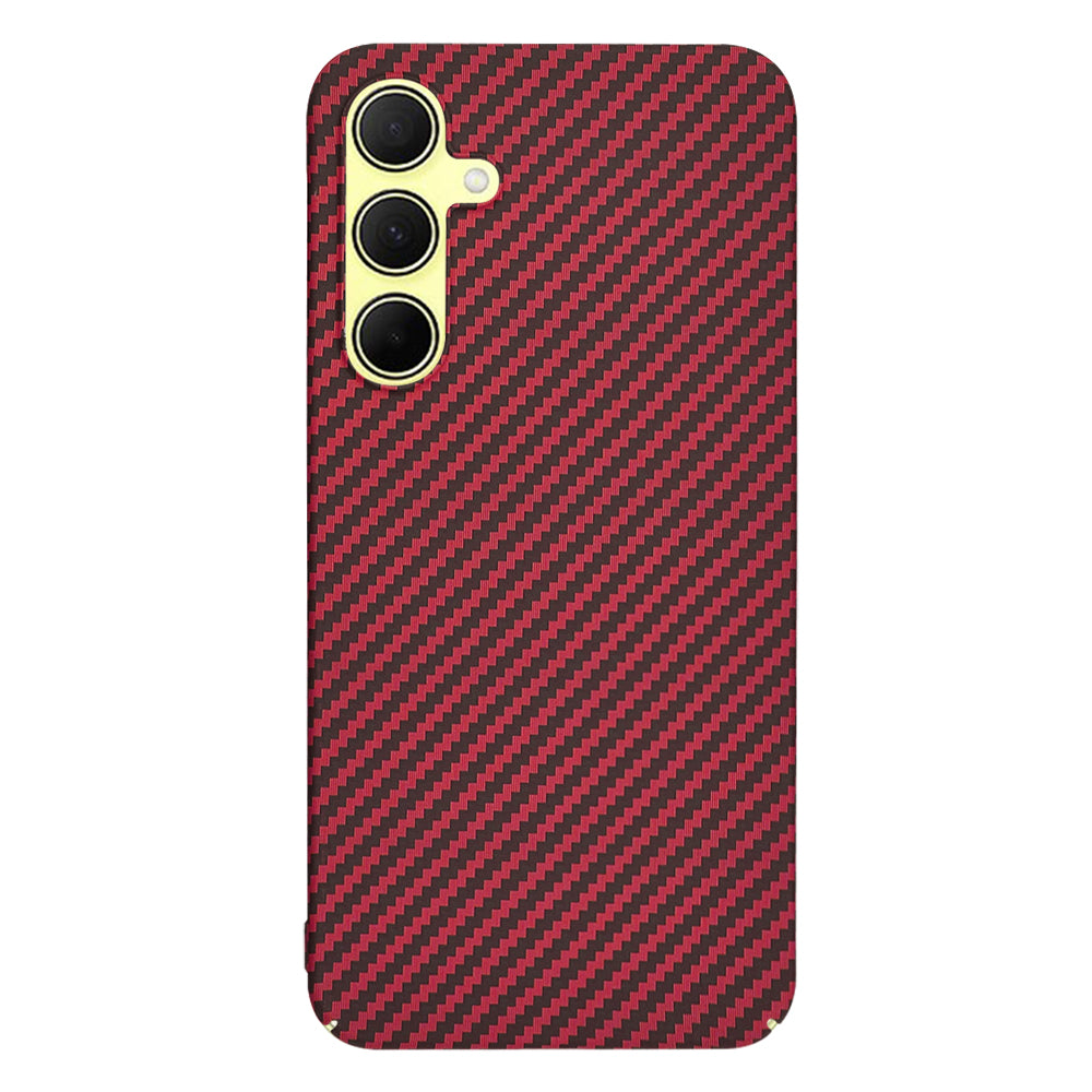 Kuori Samsung Galaxy A35 5G A356:lle, Techsuit, Carbonite FiberShell, Punainen
