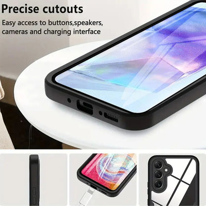 Kuori Samsung Galaxy A35 5G A356:lle, Techsuit, ColorVerse 360, Musta