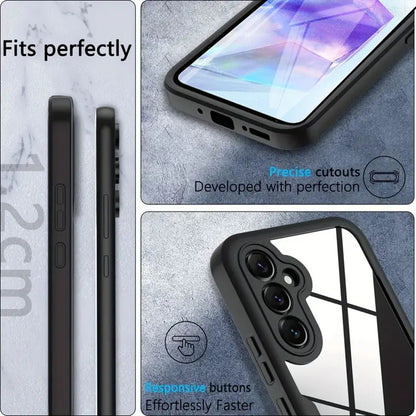 Kuori Samsung Galaxy A35 5G A356:lle, Techsuit, ColorVerse 360, Musta