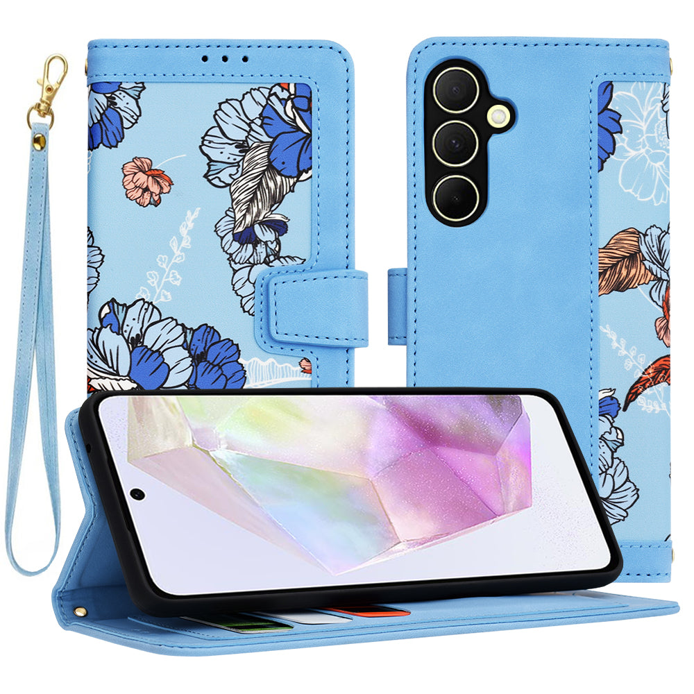 Kuori Samsung Galaxy A35 5G A356:lle, Techsuit, FlipCraft, Sininen
