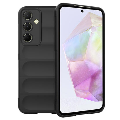 Kuori Samsung Galaxy A35 5G A356:lle, Techsuit, Magic Shield, Musta