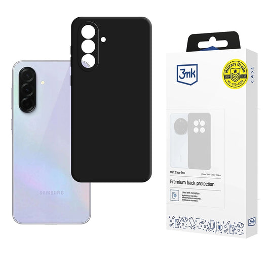 Kuori Samsung Galaxy A36 A366:lle, 3MK, Pro, Matta Musta