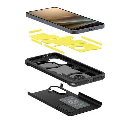 Kotelo Samsung Galaxy A36 A366:lle, Spigen, Tough Armor, Musta