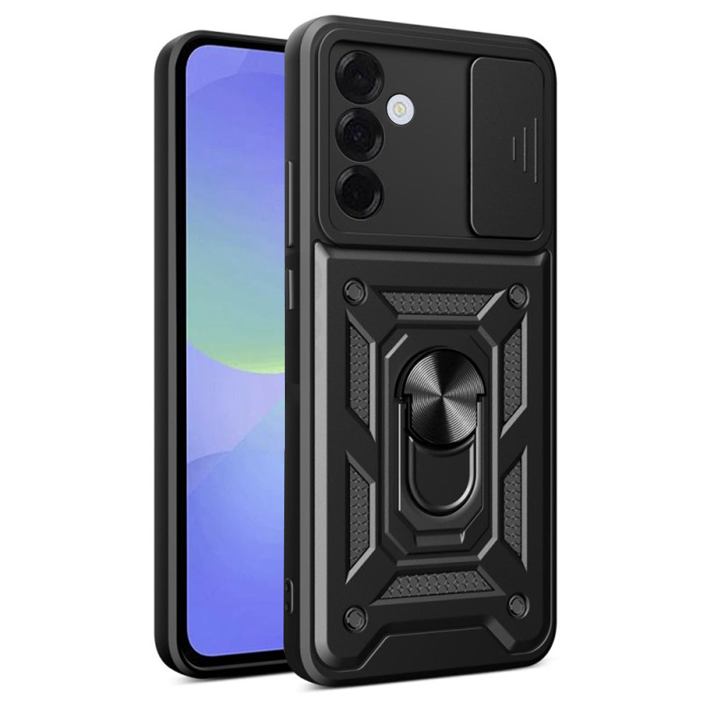 Kuori Samsung Galaxy A36 A366:lle, Techsuit, CamShield, Musta