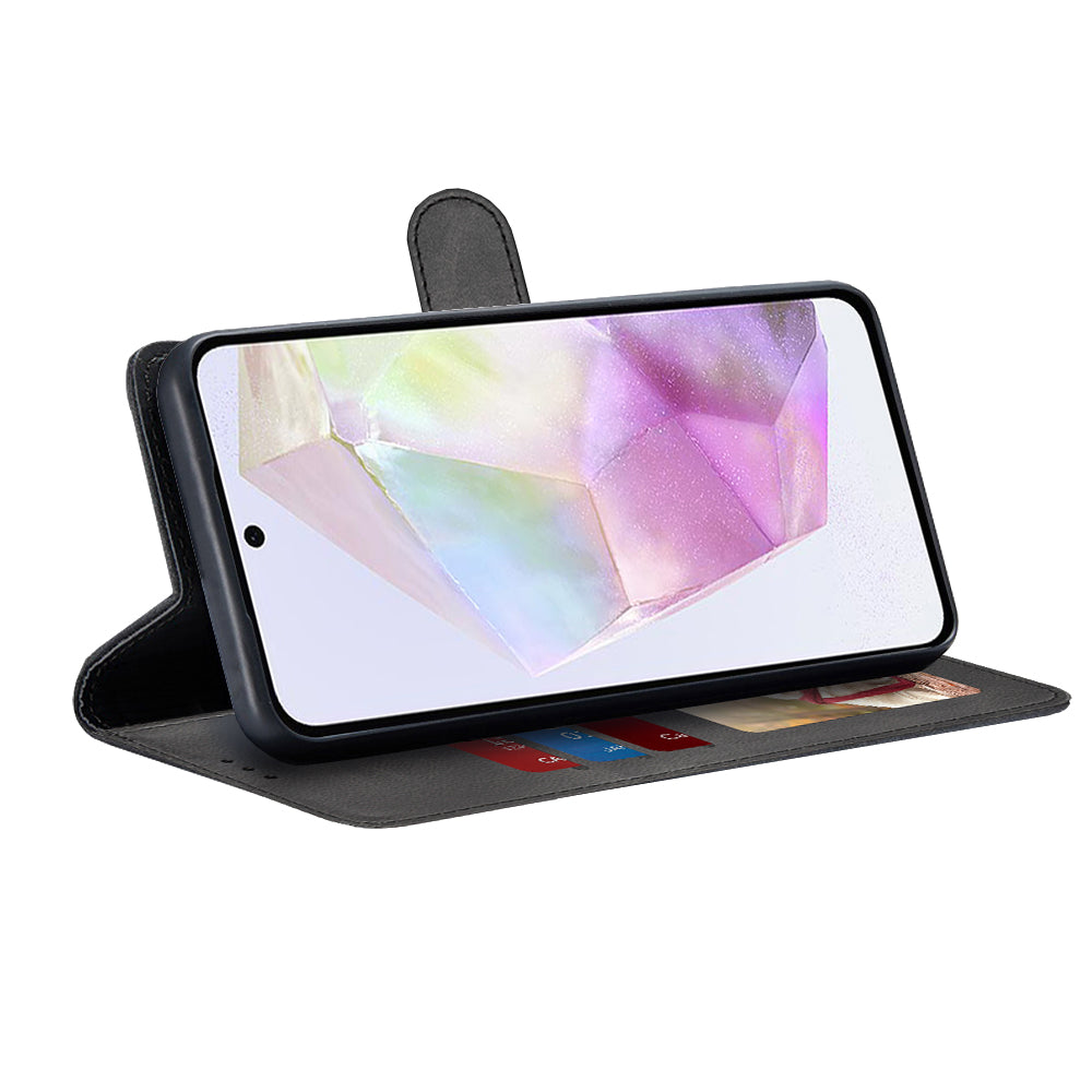 Kuori Samsung Galaxy A36 A366:lle, Techsuit, Diary Book, Musta