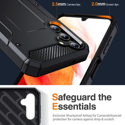 Kuori Samsung Galaxy A36 A366:lle, Techsuit, Hybrid Armor, Musta