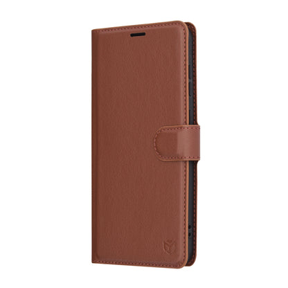 Kuori Samsung Galaxy A36 A366:lle, Techsuit, nahkainen folio, ruskea