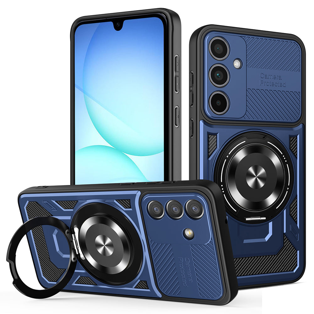 Suojakotelo Samsung Galaxy A37 5G:lle, Techsuit, RuggedCam, Sininen