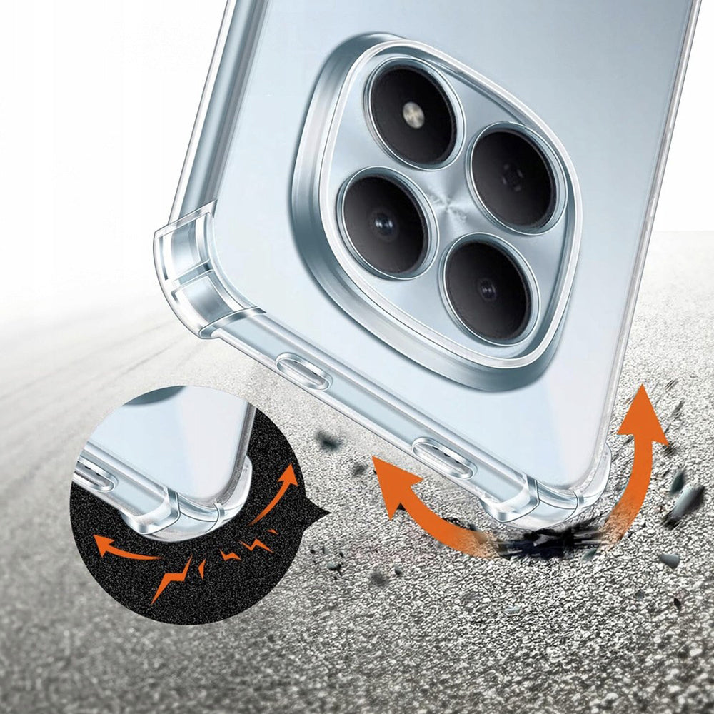 Kotelo Samsung Galaxy A37 5G:lle, Techsuit, Iskunkestävä Läpinäkyvä, Läpinäkyvä