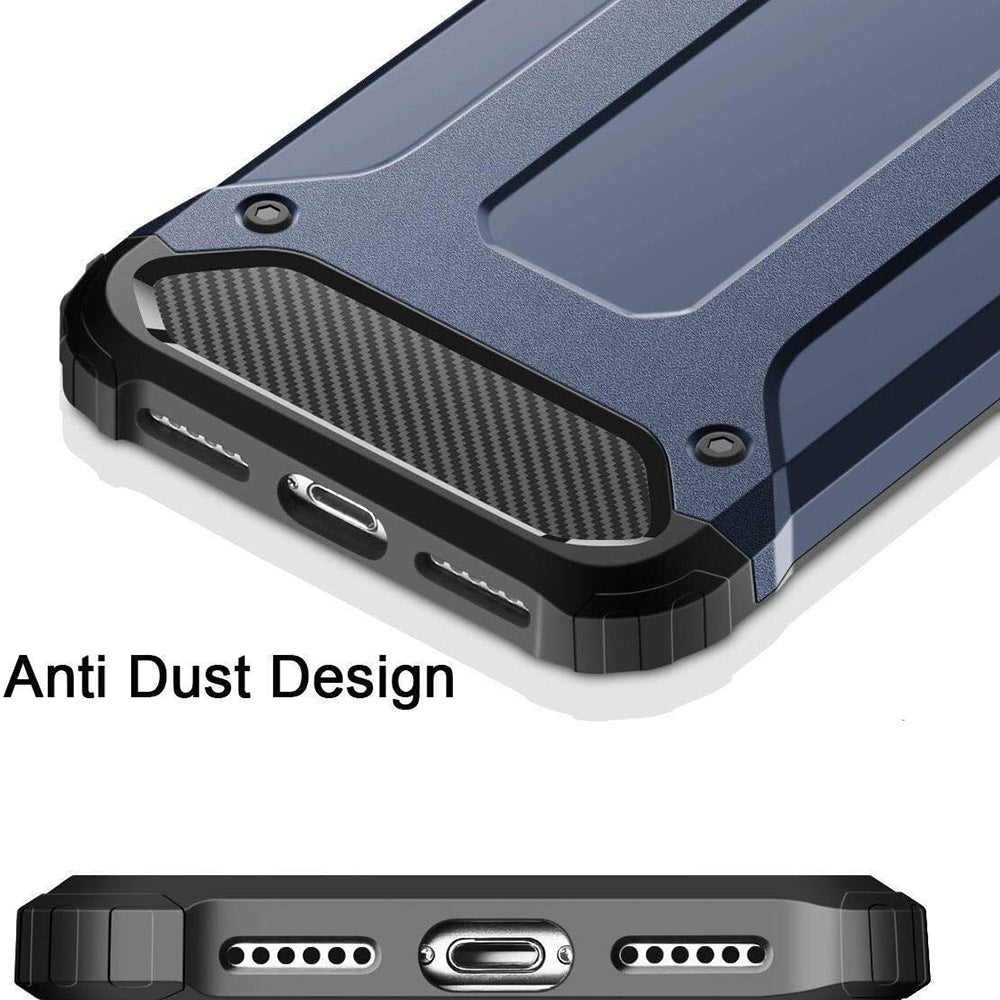 Kuori Samsung Galaxy A40 A405:lle, Techsuit, Hybrid Armor, Musta