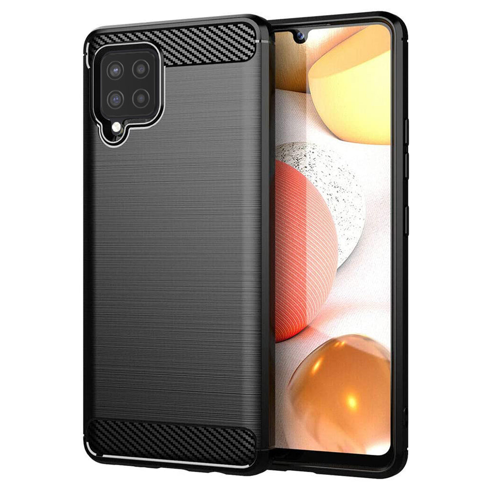 Kuori Samsung Galaxy A42 5G A426:lle, Techsuit, Hiili, Musta