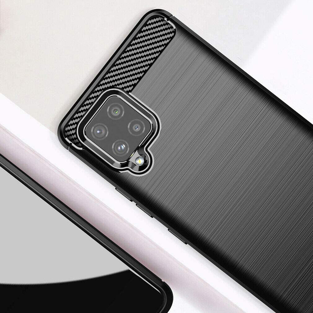 Kuori Samsung Galaxy A42 5G A426:lle, Techsuit, Hiili, Musta