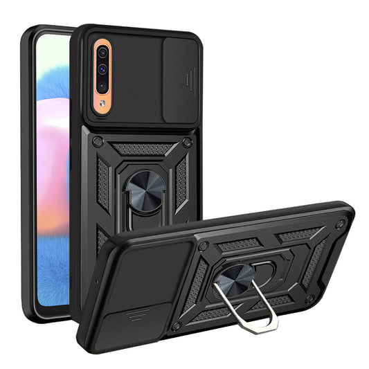 Kuori Samsung Galaxy A50s A507 / A30s A307 / A50 A505, Techsuit, CamShield, Musta