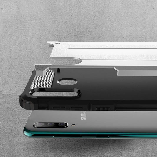 Kuori Samsung Galaxy A50s A507 / A30s A307 / A50 A505, Techsuit, Hybrid Armor, Musta