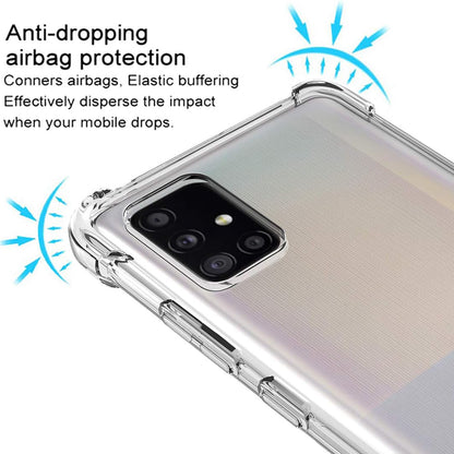 Kuori Samsung Galaxy A51 A515:lle, Techsuit, Iskunkestävä Kirkas, Läpinäkyvä