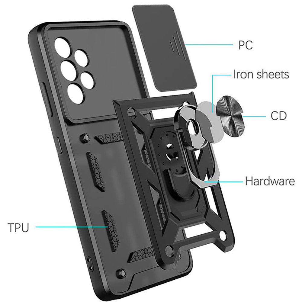 Kuori Samsung Galaxy A52s 5G A528 / A52 5G A526 / A52 A525, Techsuit, CamShield, Vihreä