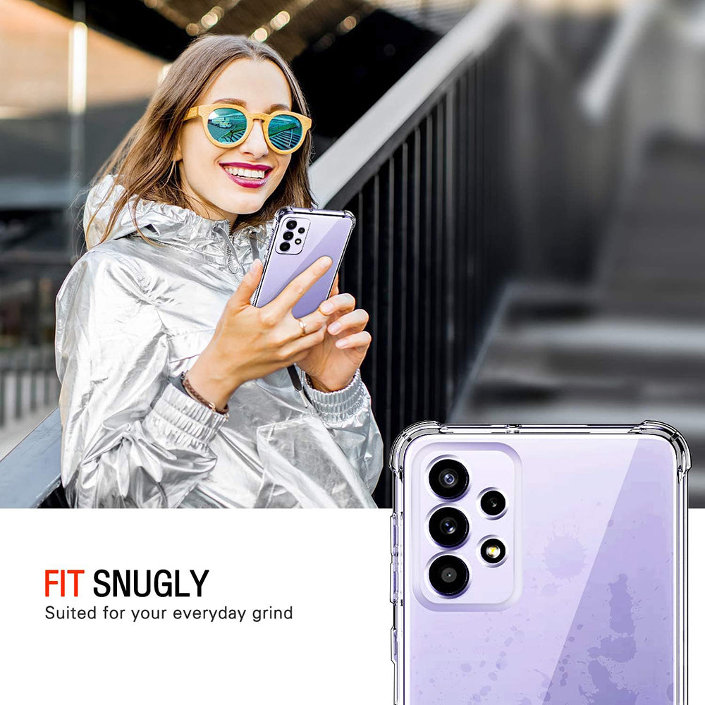Case for Samsung Galaxy A52s 5G A528 / A52 5G A526 / A52 A525, Techsuit, Shockproof Clear, Transparent
