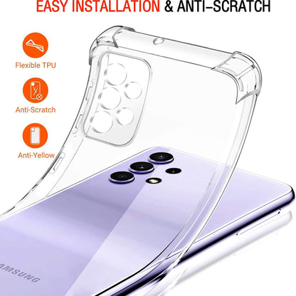 Case for Samsung Galaxy A52s 5G A528 / A52 5G A526 / A52 A525, Techsuit, Shockproof Clear, Transparent