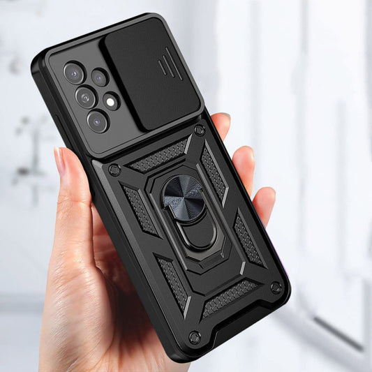 Kuori Samsung Galaxy A53 5G A536:lle, Techsuit, CamShield, Musta