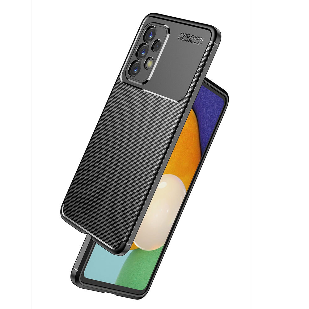 Kuori Samsung Galaxy A53 5G A536:lle, Techsuit, Hiilikuitu, Musta