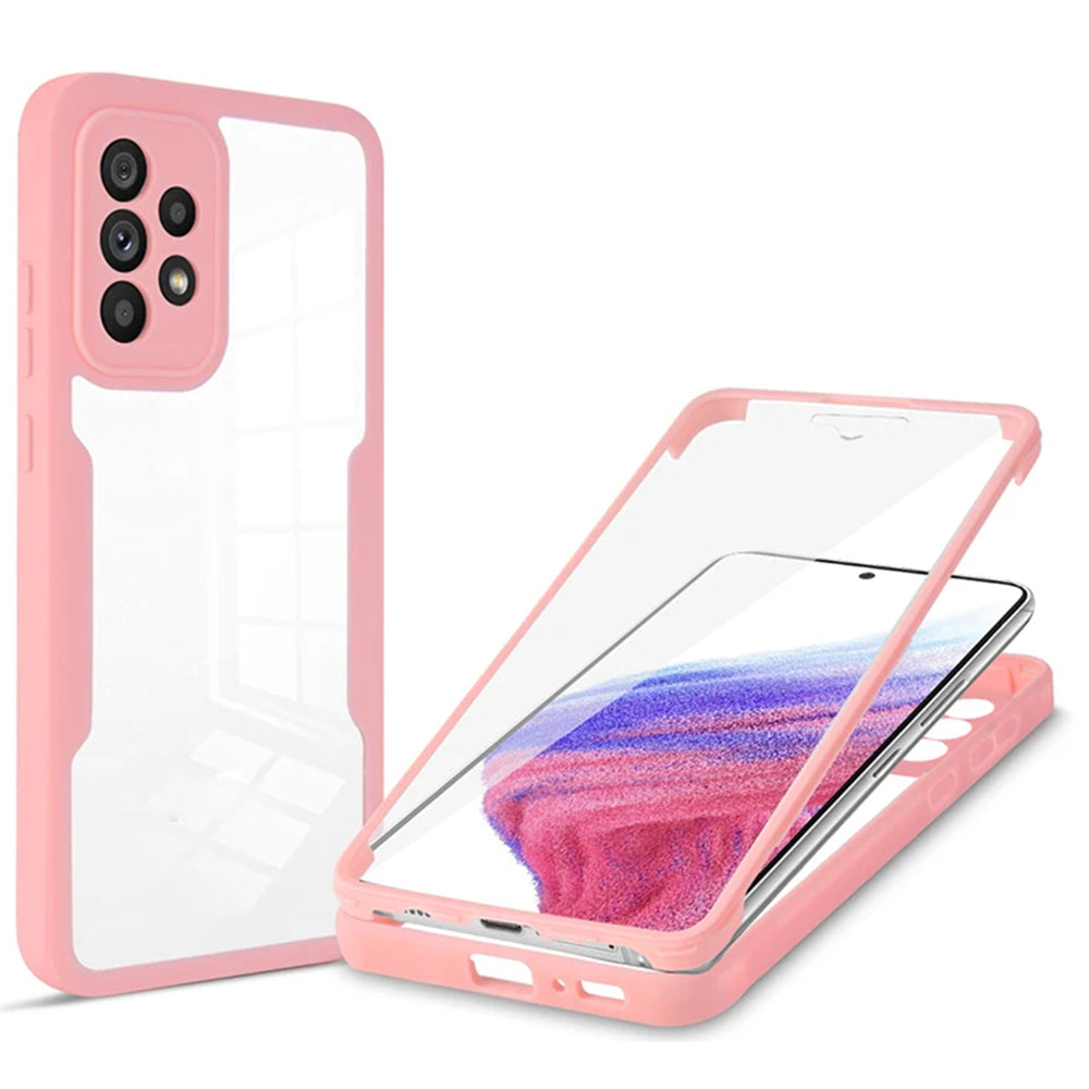 Kuori Samsung Galaxy A53 5G A536:lle, Techsuit, ColorVerse 360, vaaleanpunainen