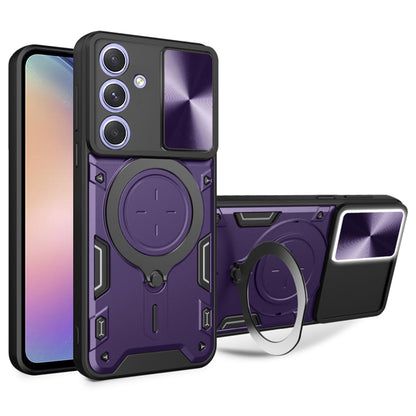 Kuori Samsung Galaxy A54 A546:lle, Techsuit, CamGuard Pro, Violetti