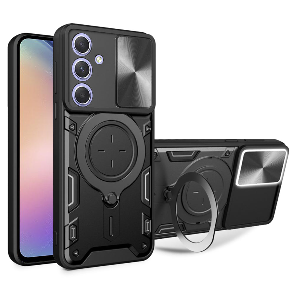 Kuori Samsung Galaxy A54 A546:lle, Techsuit, CamGuard Pro, Musta