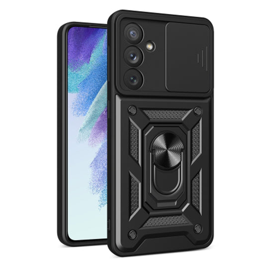 Kuori Samsung Galaxy A54 A546:lle, Techsuit, CamShield, Musta