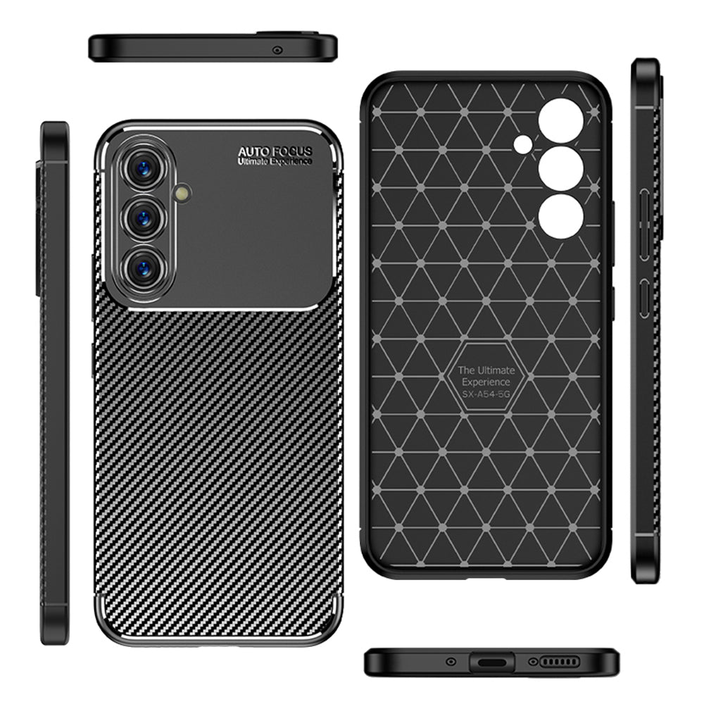 Kuori Samsung Galaxy A54 A546:lle, Techsuit, Hiilikuitu, Musta