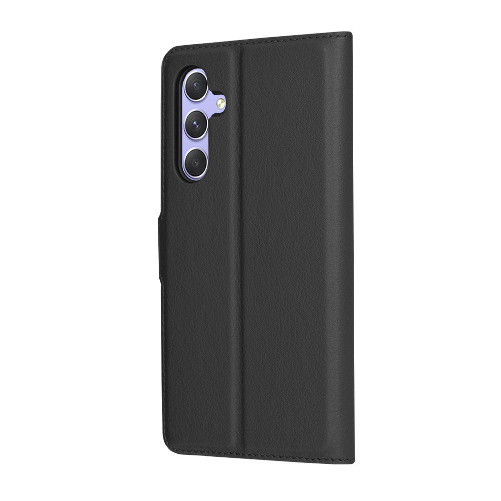 Case for Samsung Galaxy A54 A546, Techsuit, Leather Folio, Black